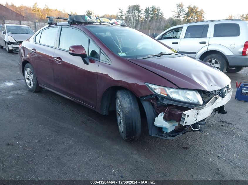 VIN 2HGFB2F59DH593234 2013 Honda Civic, LX no.1