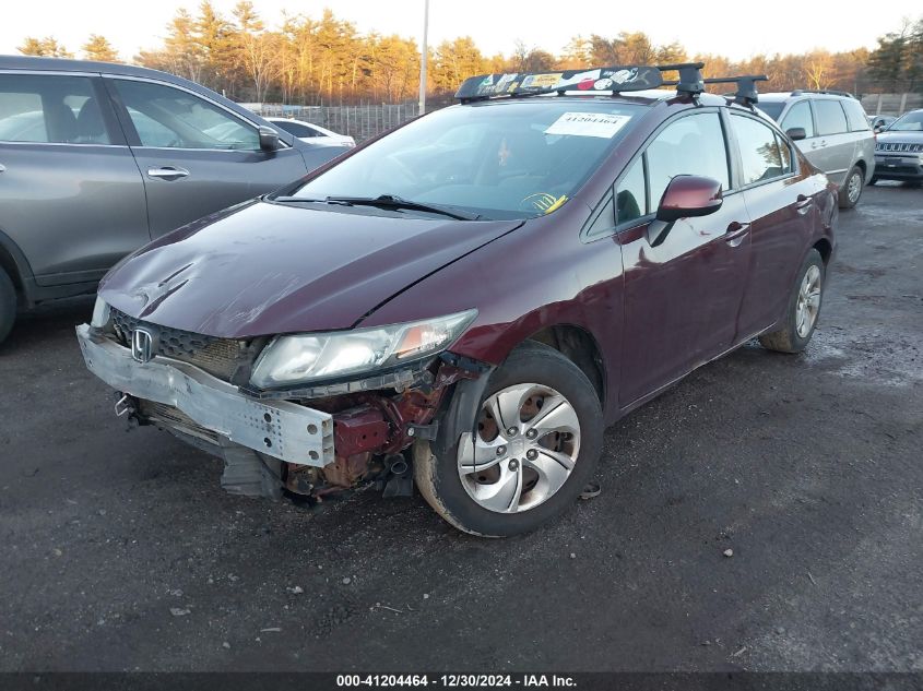 VIN 2HGFB2F59DH593234 2013 Honda Civic, LX no.2