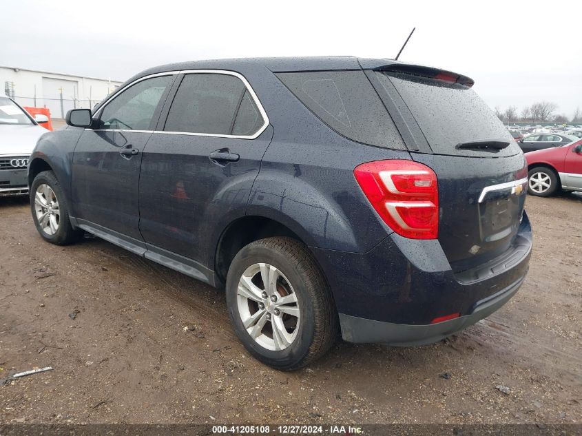 VIN 2GNALBEK7G1140375 2016 Chevrolet Equinox, LS no.3