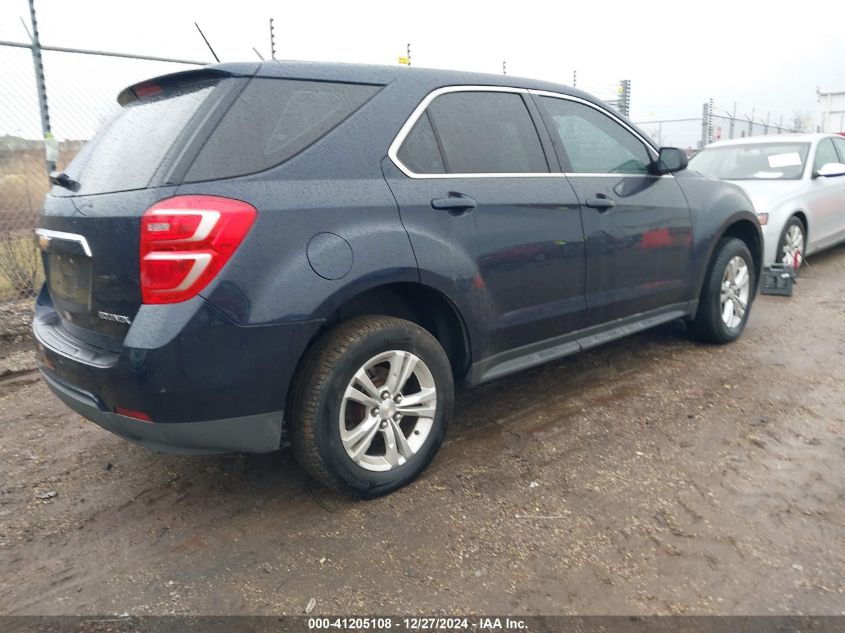 VIN 2GNALBEK7G1140375 2016 Chevrolet Equinox, LS no.4