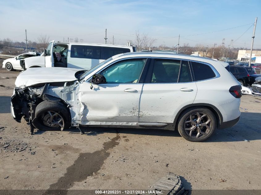 2022 BMW X3 XDRIVE30I - 5UX53DP01N9K64842