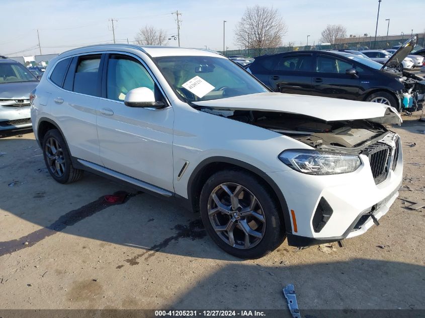 2022 BMW X3 XDRIVE30I - 5UX53DP01N9K64842