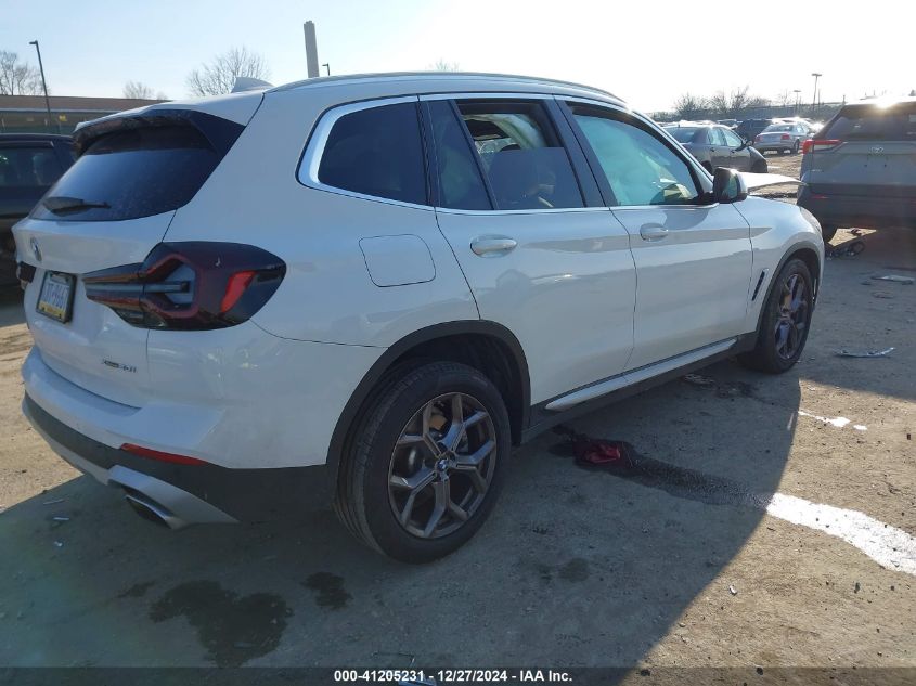 2022 BMW X3 XDRIVE30I - 5UX53DP01N9K64842