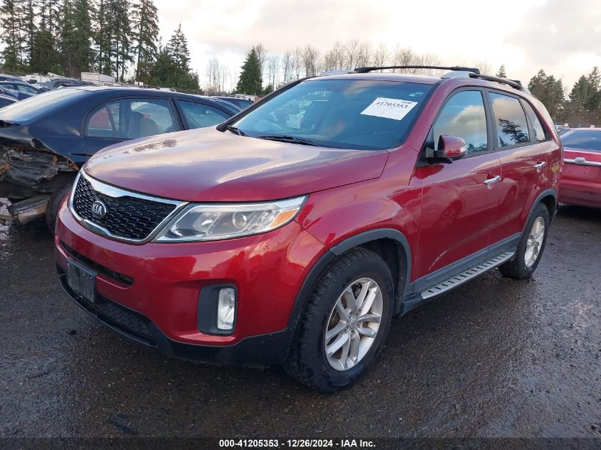 VIN 5XYKT4A7XEG482772 2014 KIA SORENTO no.2