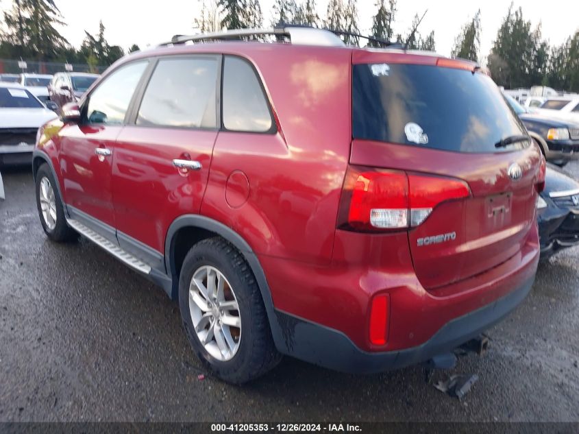 VIN 5XYKT4A7XEG482772 2014 KIA SORENTO no.3