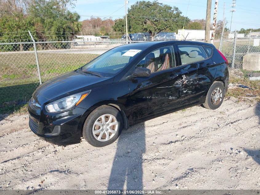 VIN KMHCT5AE7EU184067 2014 Hyundai Accent, GS no.2