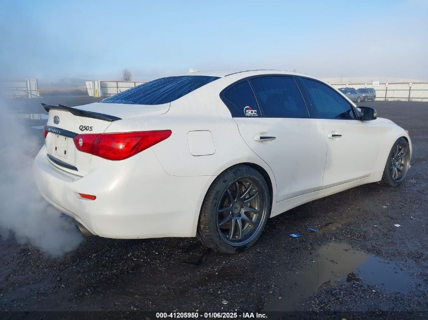 VIN JN1BV7AR8EM693483 2014 Infiniti Q50, Sport no.4