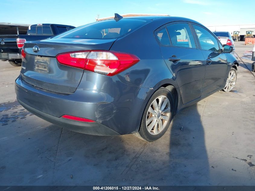 VIN KNAFX4A65G5602161 2016 KIA Forte, LX no.4