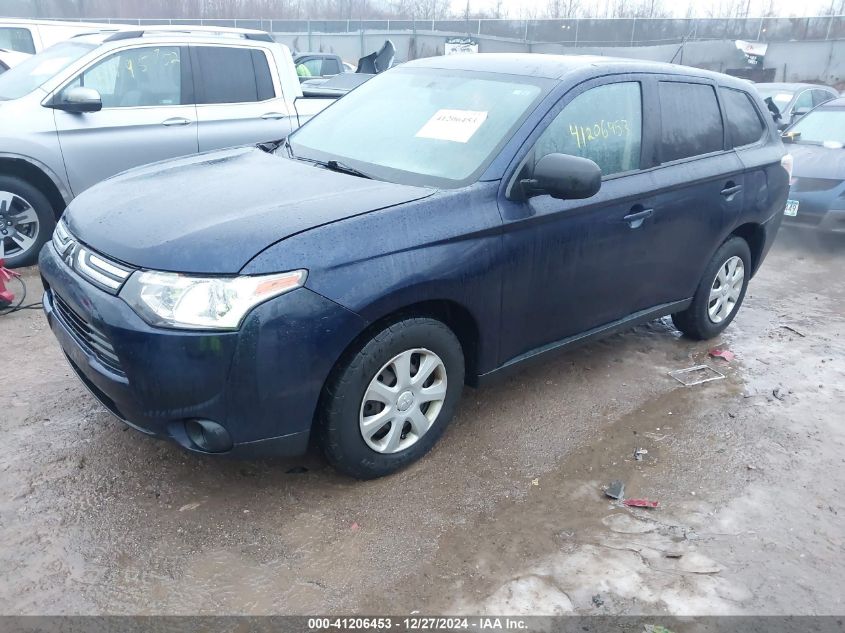 VIN JA4AD2A37EZ003214 2014 Mitsubishi Outlander, ES no.2