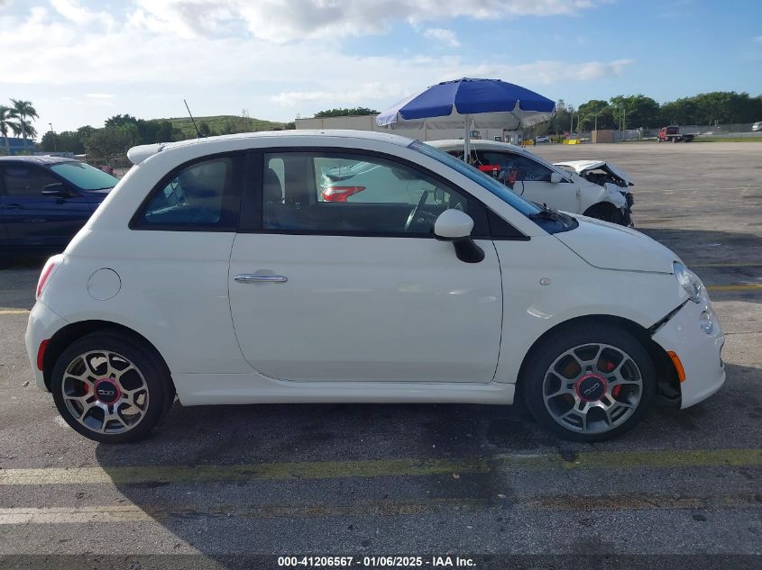 2013 Fiat 500 Sport VIN: 3C3CFFBR7DT738918 Lot: 41206567