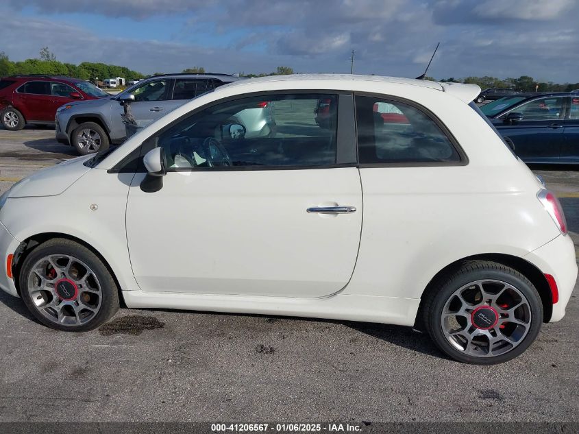 2013 Fiat 500 Sport VIN: 3C3CFFBR7DT738918 Lot: 41206567