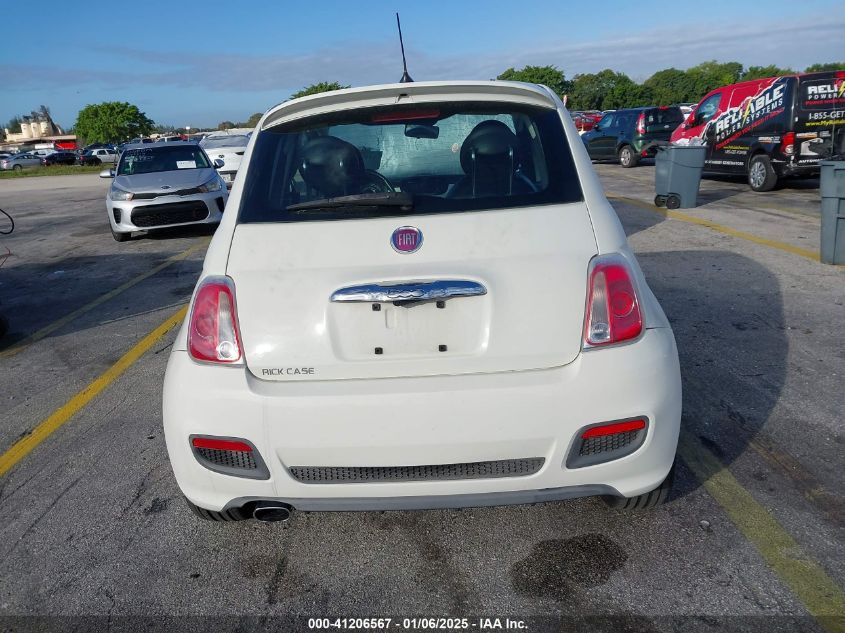 2013 Fiat 500 Sport VIN: 3C3CFFBR7DT738918 Lot: 41206567