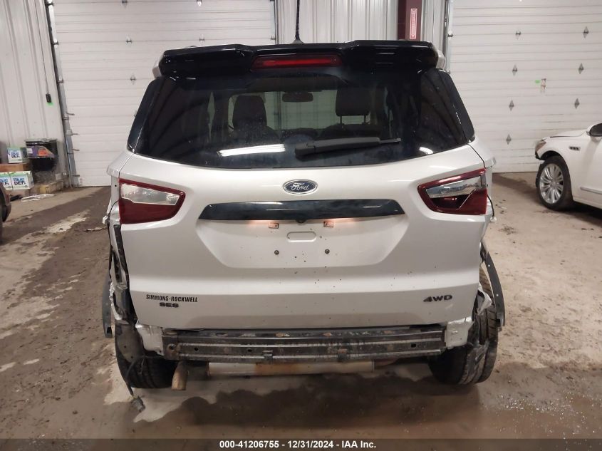 2021 Ford Ecosport Ses VIN: MAJ6S3JL3MC412826 Lot: 41206755