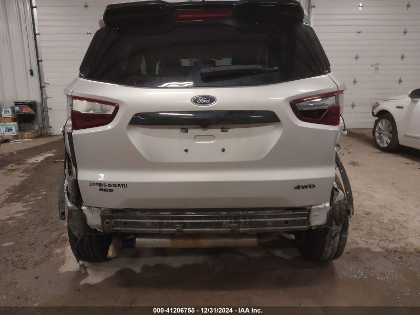 2021 Ford Ecosport Ses VIN: MAJ6S3JL3MC412826 Lot: 41206755