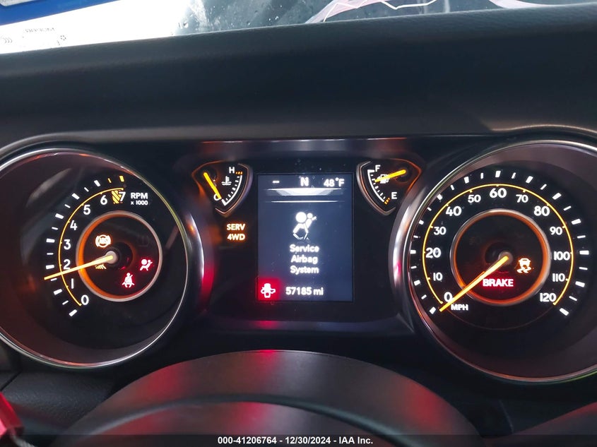 2022 JEEP GLADIATOR VIN: 1C6HJTAG7NL132408