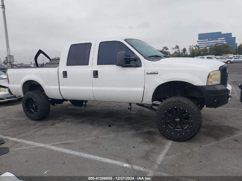 2006 FORD F250 VIN: 1FTSW21596EC08807