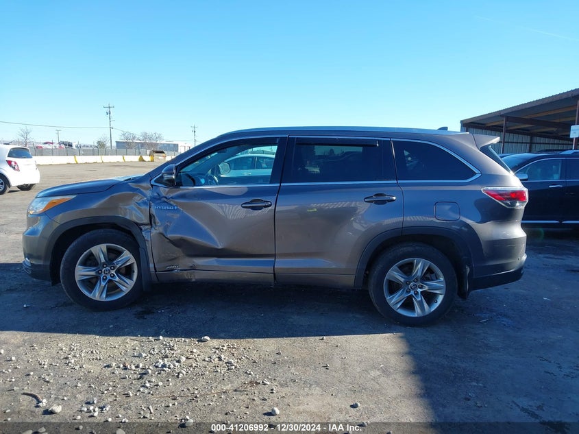 2016 TOYOTA HIGHLANDER HYBRID LIMITED - 5TDDCRFH7GS015886