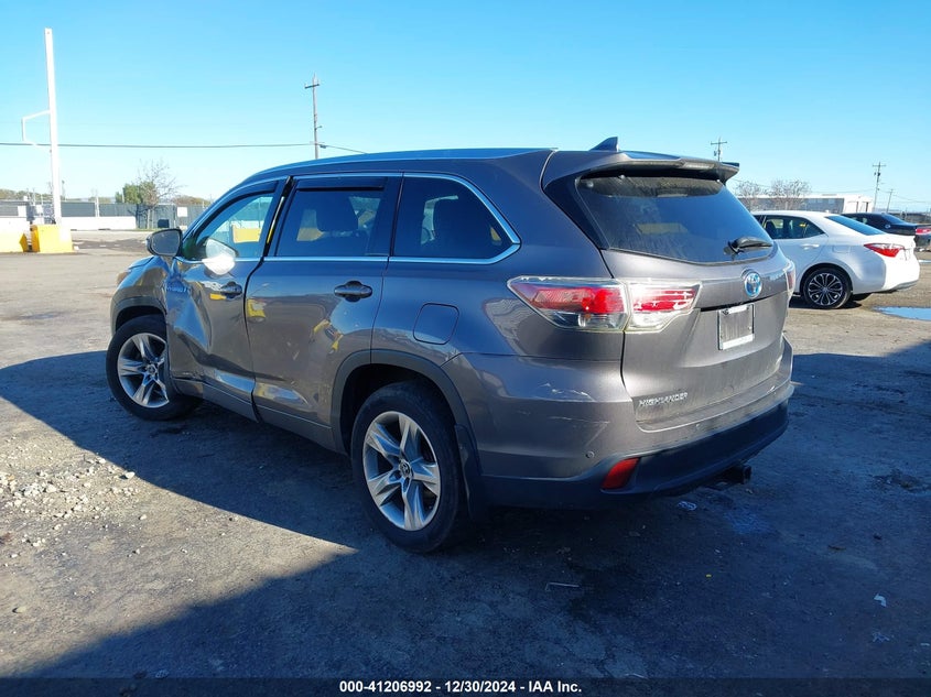 2016 TOYOTA HIGHLANDER HYBRID LIMITED - 5TDDCRFH7GS015886