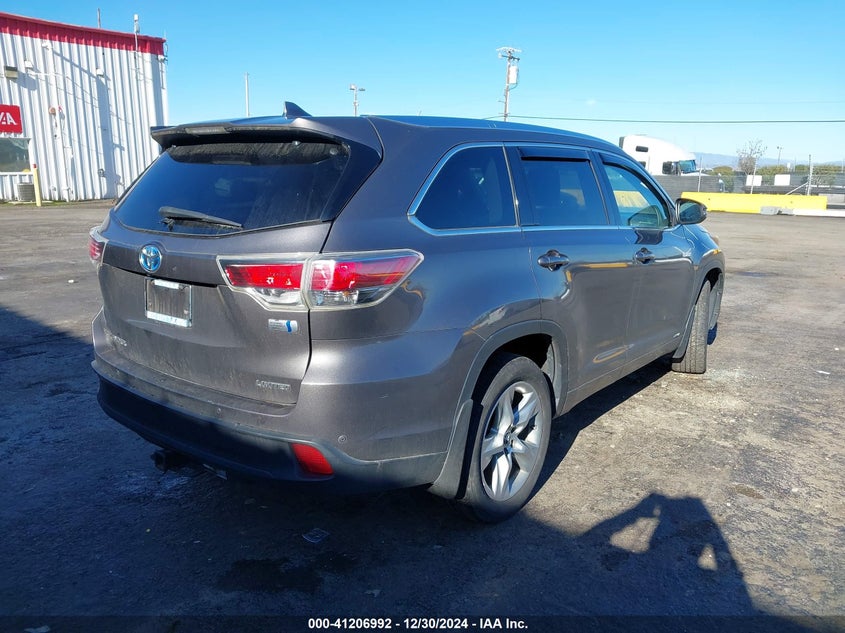 2016 TOYOTA HIGHLANDER HYBRID LIMITED - 5TDDCRFH7GS015886