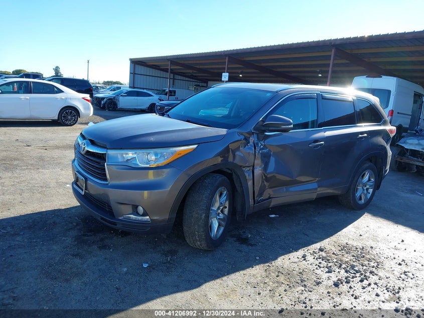 2016 TOYOTA HIGHLANDER HYBRID LIMITED - 5TDDCRFH7GS015886