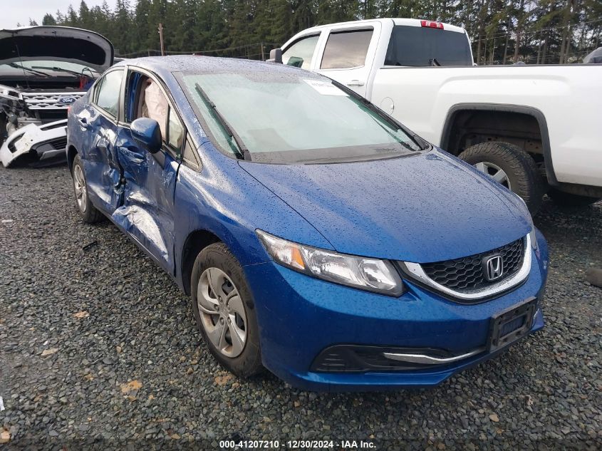 VIN 19XFB2F59FE077615 2015 Honda Civic, LX no.1