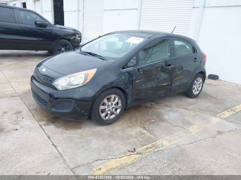 VIN KNADM5A36D6245588 2013 KIA Rio, LX no.2