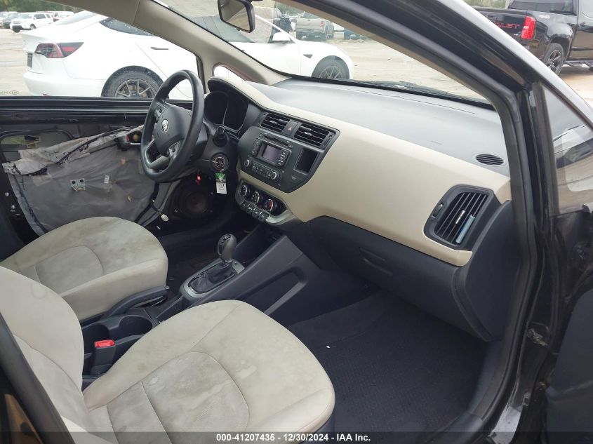 VIN KNADM5A36D6245588 2013 KIA Rio, LX no.5