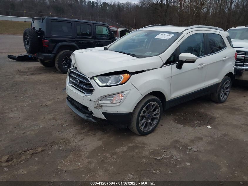 2020 Ford Ecosport Titanium VIN: MAJ6S3KL5LC349239 Lot: 41207594