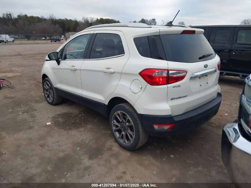 2020 Ford Ecosport Titanium VIN: MAJ6S3KL5LC349239 Lot: 41207594