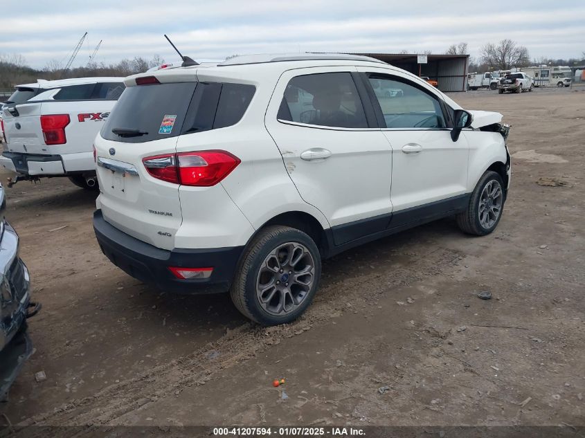 2020 Ford Ecosport Titanium VIN: MAJ6S3KL5LC349239 Lot: 41207594