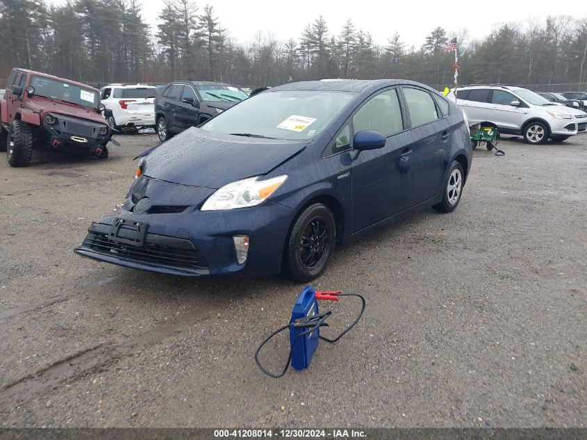 VIN JTDKN3DU8D1635878 2013 TOYOTA PRIUS no.2