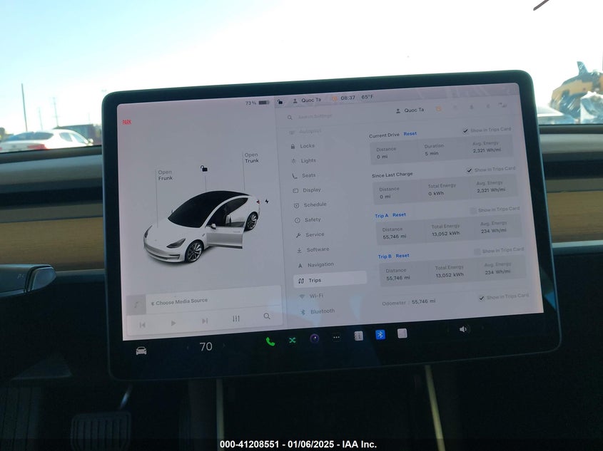 2019 TESLA MODEL 3 VIN: 5YJ3E1EA7KF437908