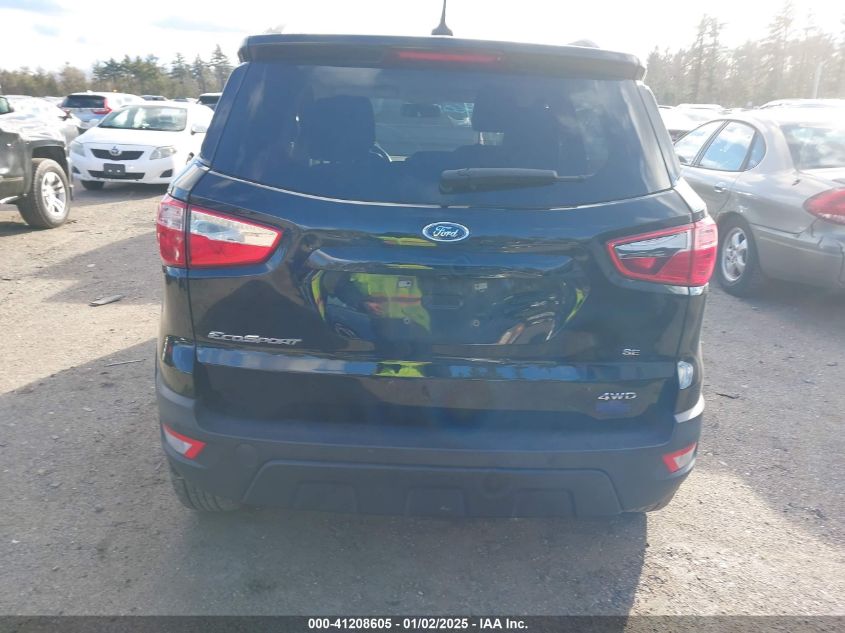 2019 Ford Ecosport Se VIN: MAJ6S3GL8KC265570 Lot: 41208605