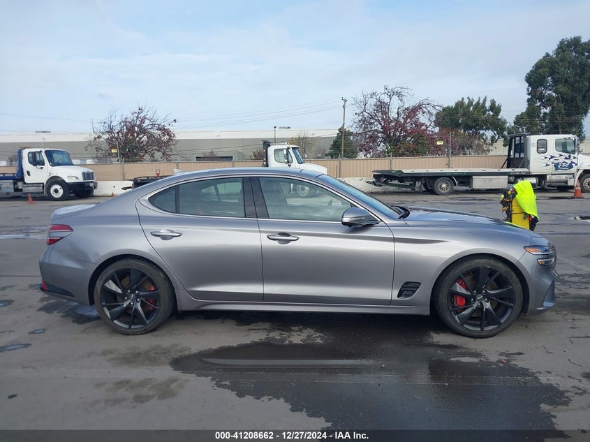 2022 GENESIS G70 VIN: KMTG54TE7NU101388