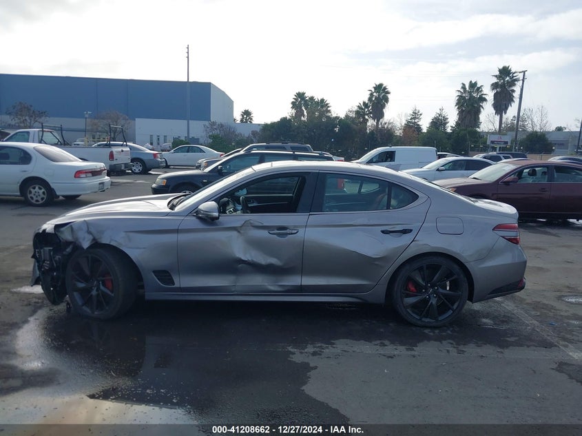 2022 GENESIS G70 VIN: KMTG54TE7NU101388