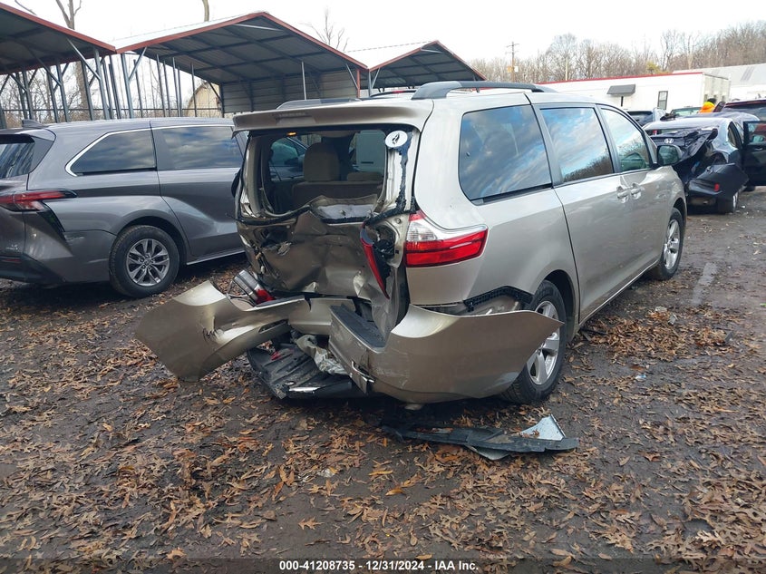 Vin: 5tdkz3dc5hs768036, lot: 41699041, toyota sienna le 20174