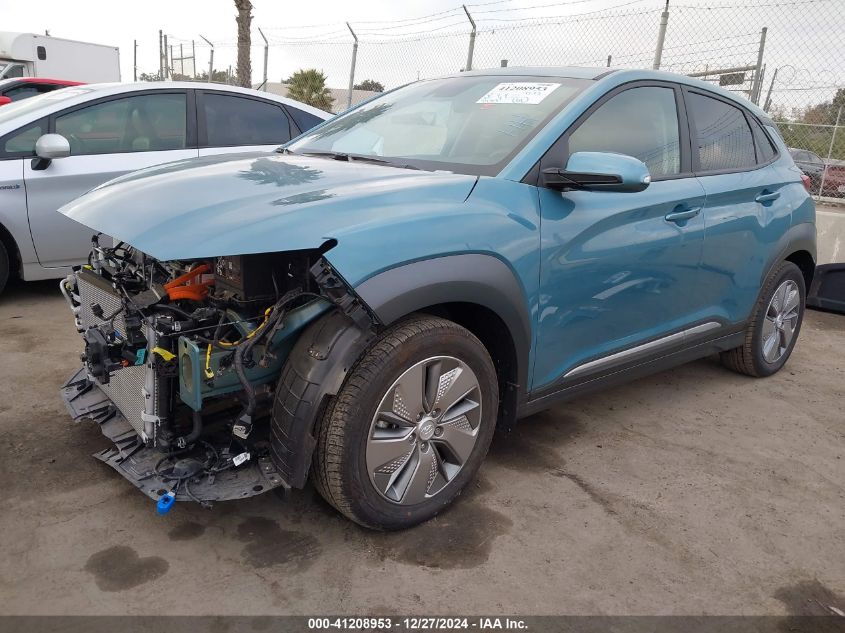 VIN KM8K33AG1MU097829 2021 HYUNDAI KONA ELECTRIC no.2