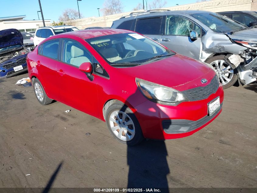 VIN KNADM4A35D6184664 2013 KIA Rio, LX no.1