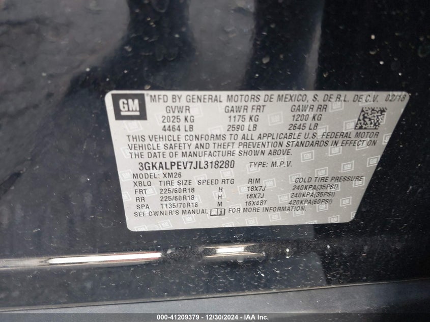 2018 GMC TERRAIN SLT - 3GKALPEV7JL318280