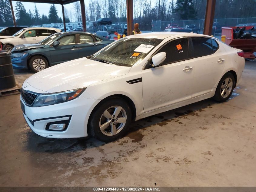 VIN KNAGM4A71F5622475 2015 KIA OPTIMA no.2