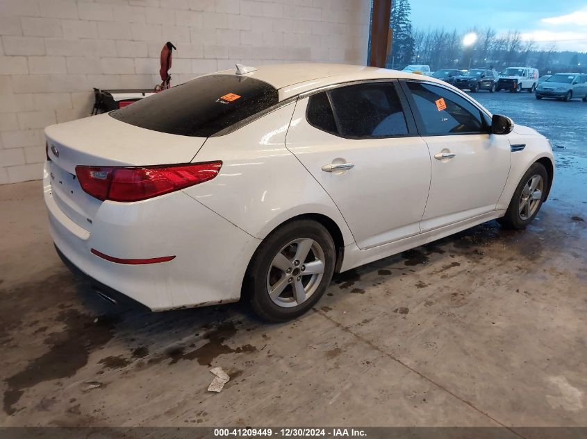 VIN KNAGM4A71F5622475 2015 KIA OPTIMA no.4