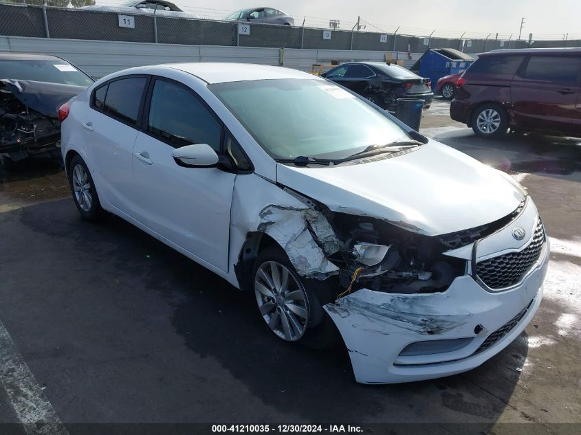 VIN KNAFX4A65E5242712 2014 KIA Forte, LX no.1