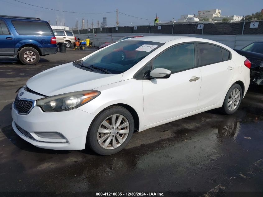 VIN KNAFX4A65E5242712 2014 KIA Forte, LX no.2