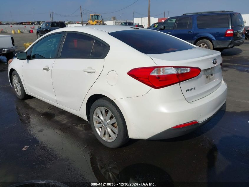 VIN KNAFX4A65E5242712 2014 KIA Forte, LX no.3