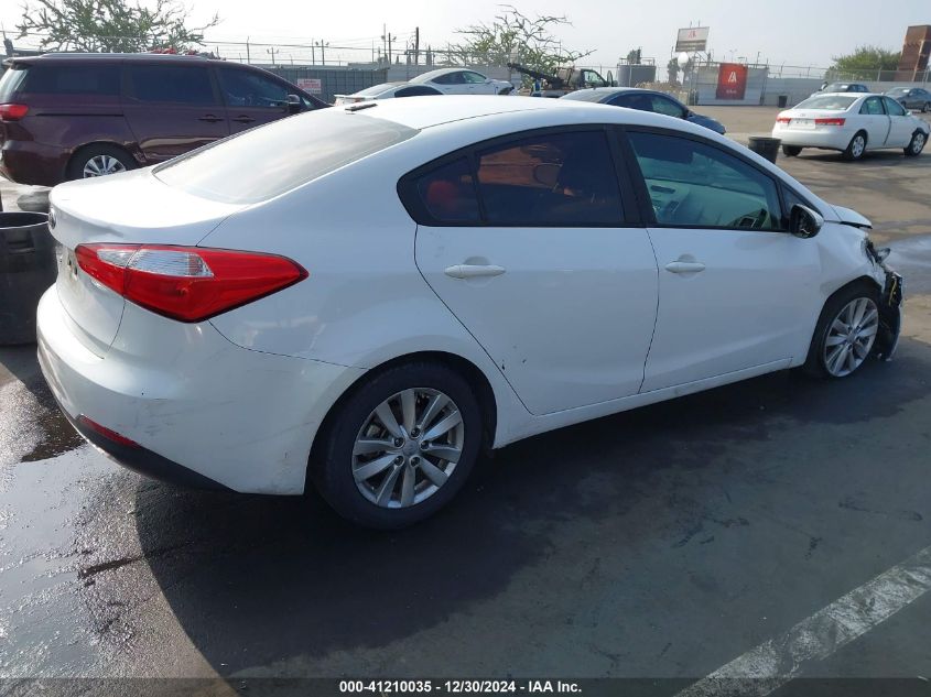 VIN KNAFX4A65E5242712 2014 KIA Forte, LX no.4