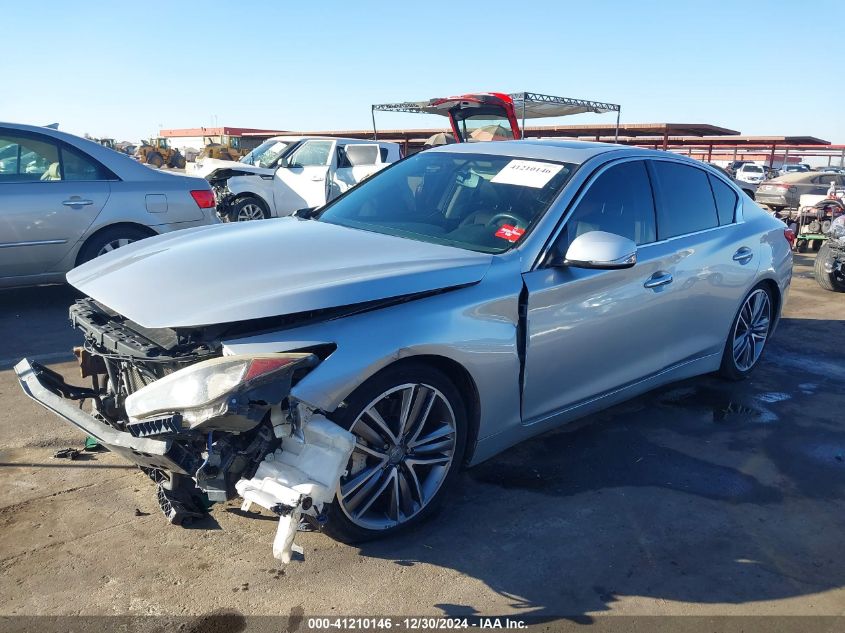 VIN JN1AV7AP8EM692165 2014 Infiniti Q50, Hybrid Sport no.2