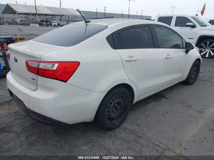 VIN KNADM4A38E6382365 2014 KIA Rio, LX no.4