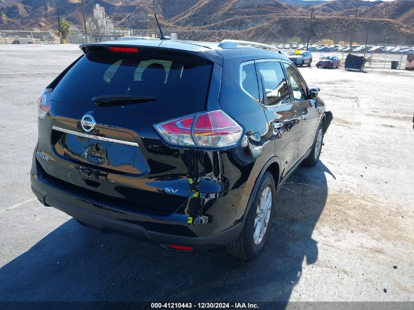 VIN KNMAT2MT0FP517701 2015 Nissan Rogue, SV no.4