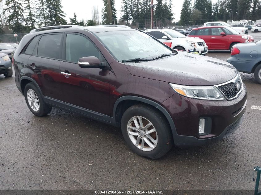 VIN 5XYKT3A68EG517956 2014 KIA Sorento, LX no.1