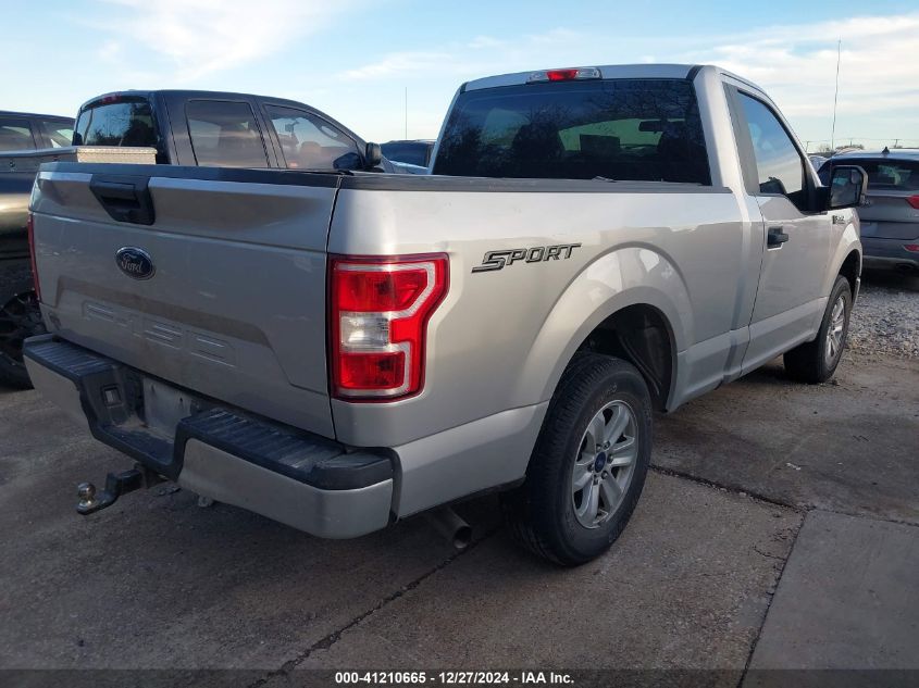 VIN 1FTMF1CB1JKE13683 2018 Ford F-150, XL no.4